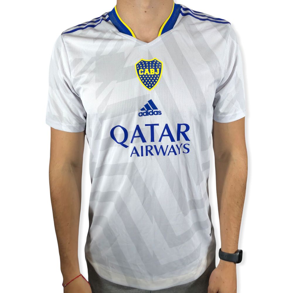 CAMISETA BOCA JUNIORS GRIS-BL