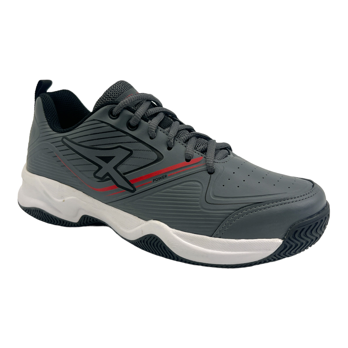 POWER ACE GRAFITO NEGRO ROJO