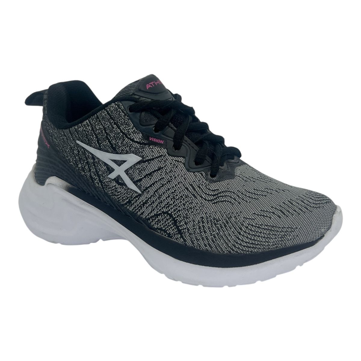 VISION KIDS CINZA/NEGRO/PINK