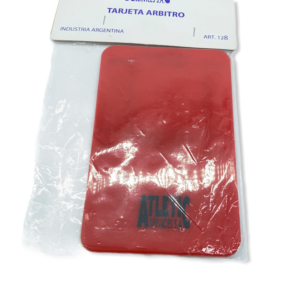 TARJETA ARBITRO FUTBOL