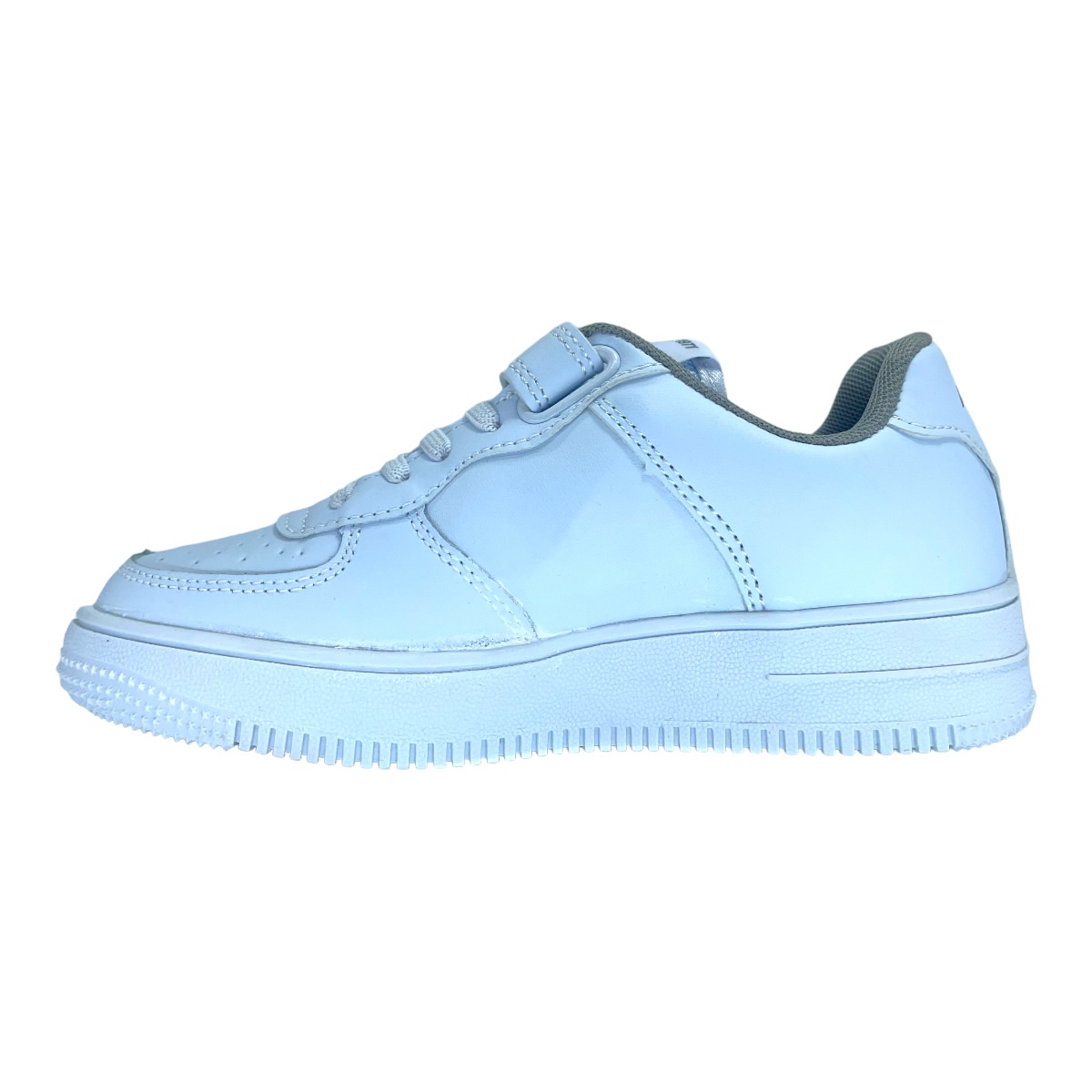CAMBRIDGE JR VELCRO BLANCO-GRIS