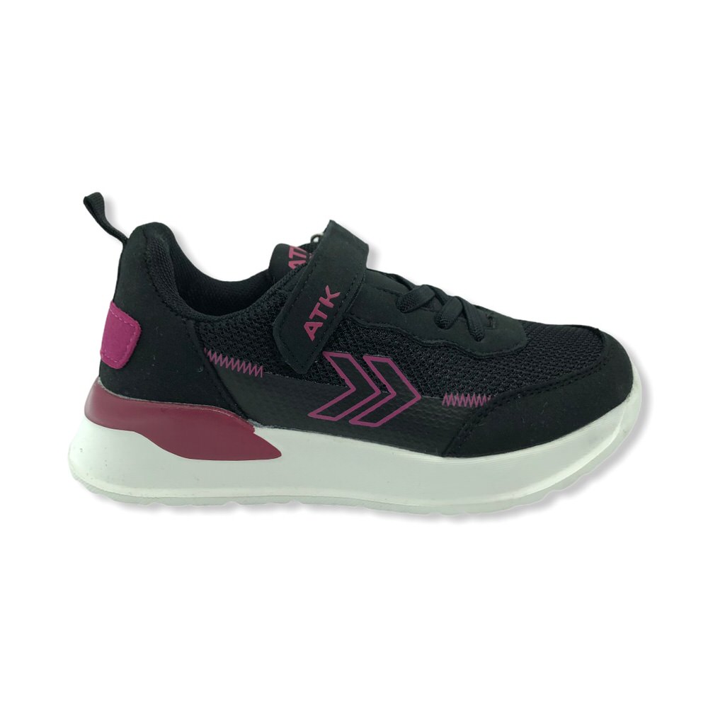 CALI  VELCRO KID NEGRO-FUCSIA