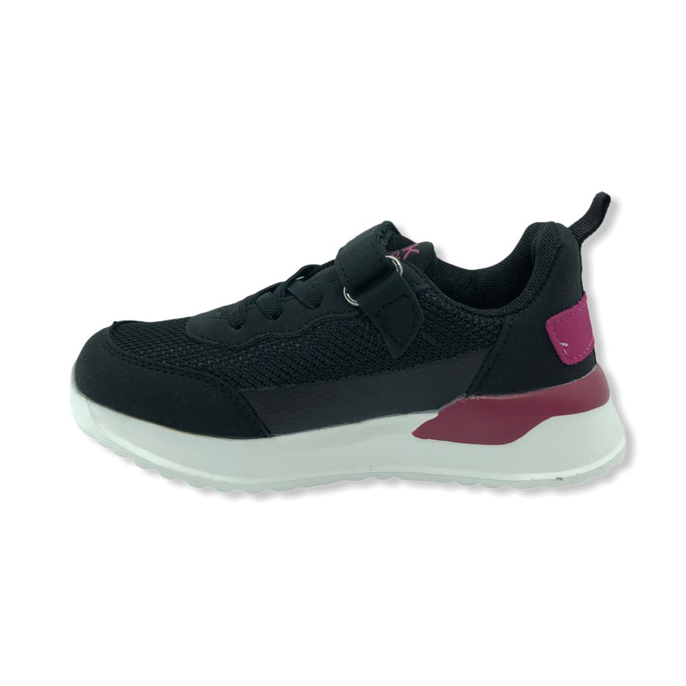 CALI  VELCRO KID NEGRO-FUCSIA