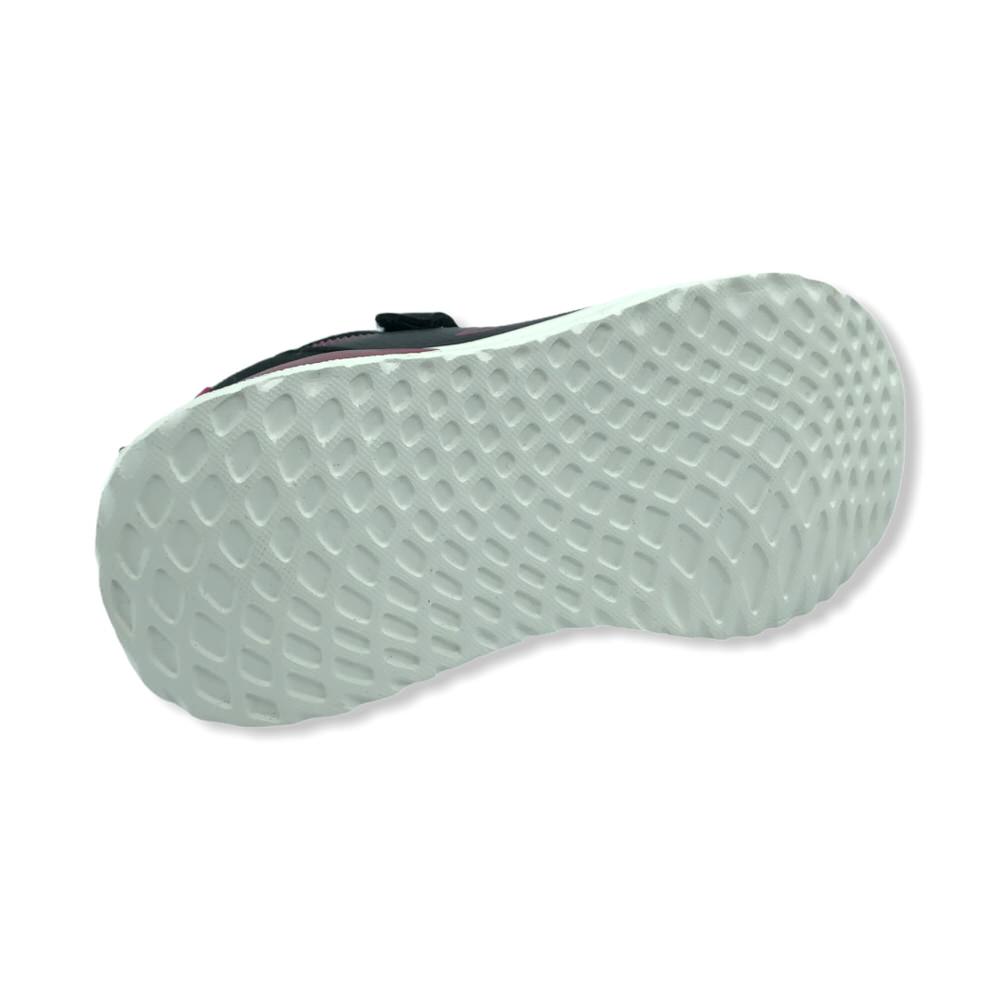 CALI  VELCRO KID NEGRO-FUCSIA
