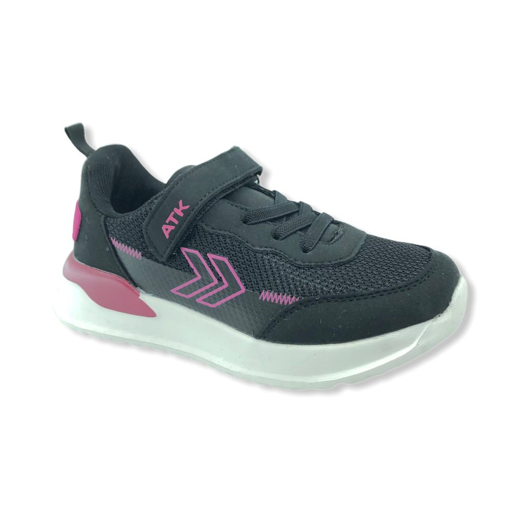 CALI  VELCRO KID NEGRO-FUCSIA