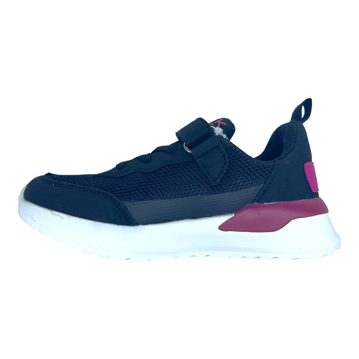 CALI VELCRO JR NEGRO-FUCSIA