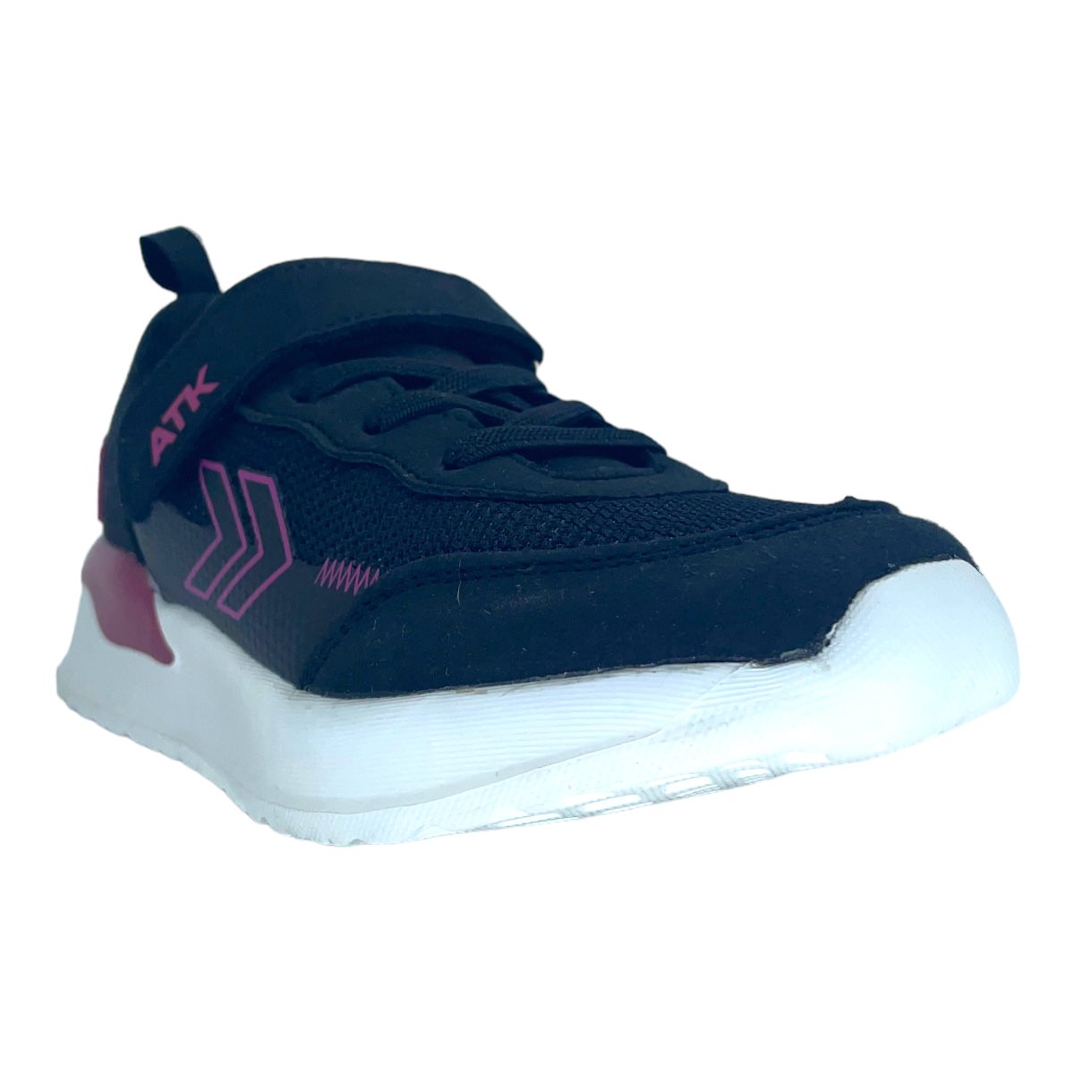 CALI VELCRO JR NEGRO-FUCSIA