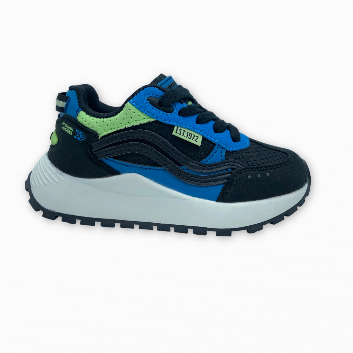 JOGGER JR NEGRO-AZUL