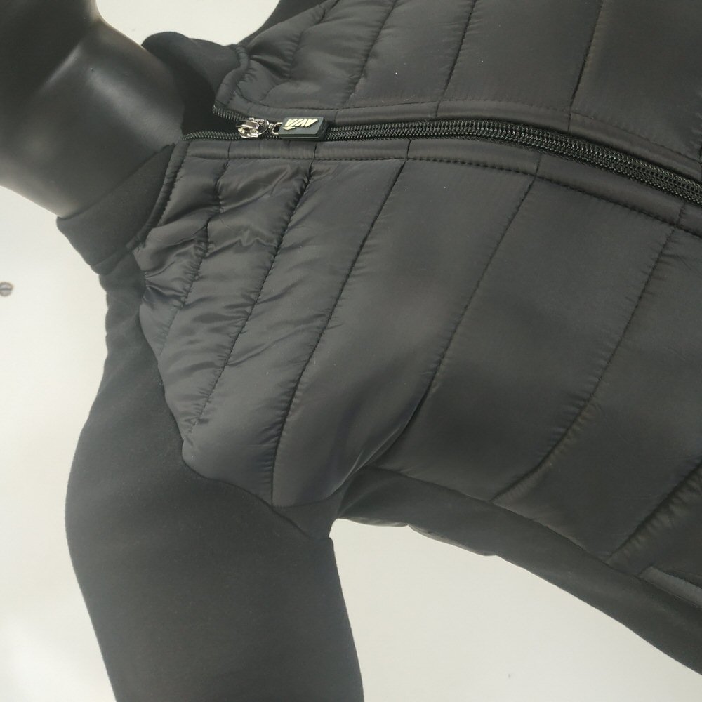 CAMPERA COMB. FRISA /MATEL.NEGRO