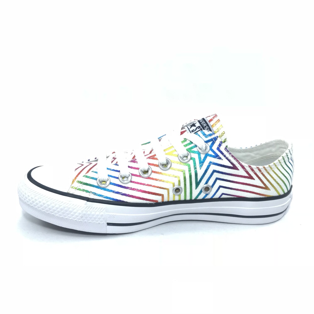 CHUCK TAYLOR RAINBOW BLANCO C/RAYAS/19