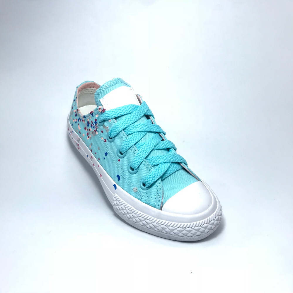 CHUCK TAYLOR OX  AQUA PINT.NENA/19