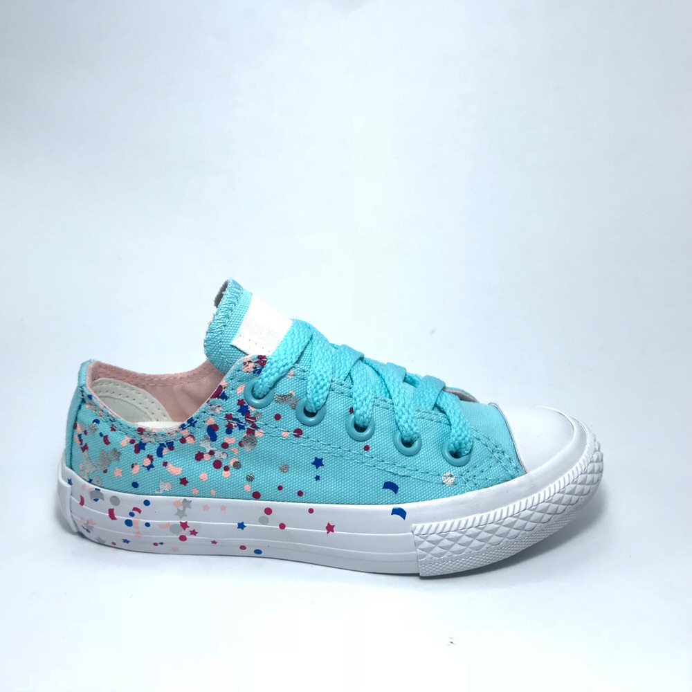 CHUCK TAYLOR OX  AQUA PINT.NENA/19