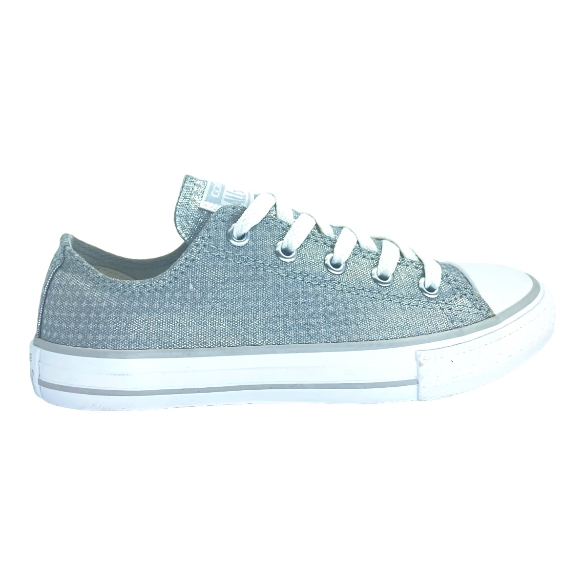 CHUCK TAYLOR ALL STAR SHINE OX PLATEADO