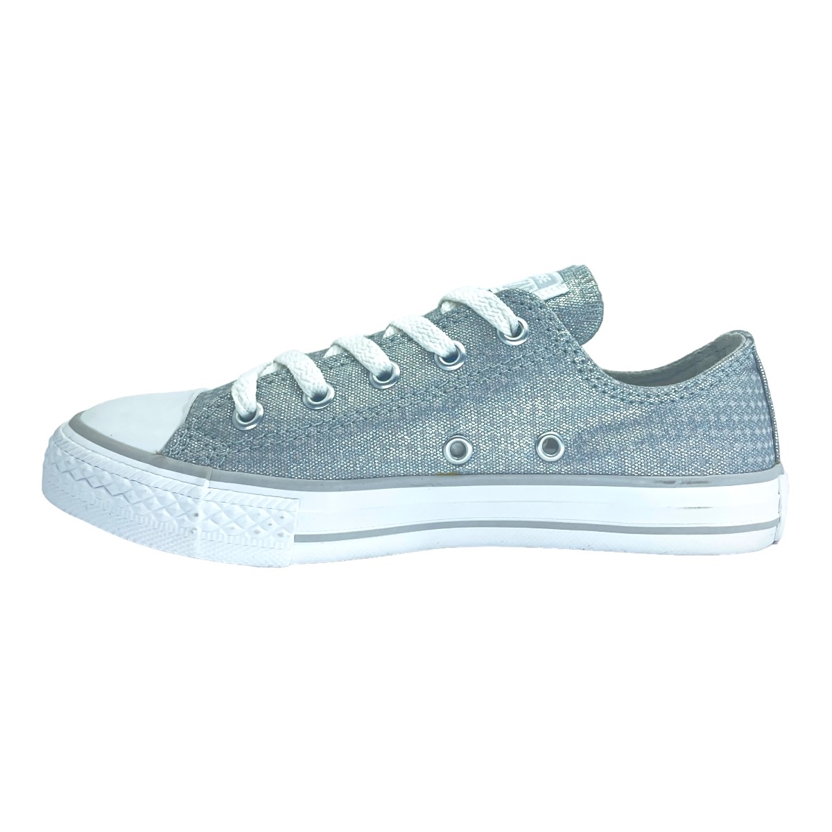 CHUCK TAYLOR ALL STAR SHINE OX PLATEADO