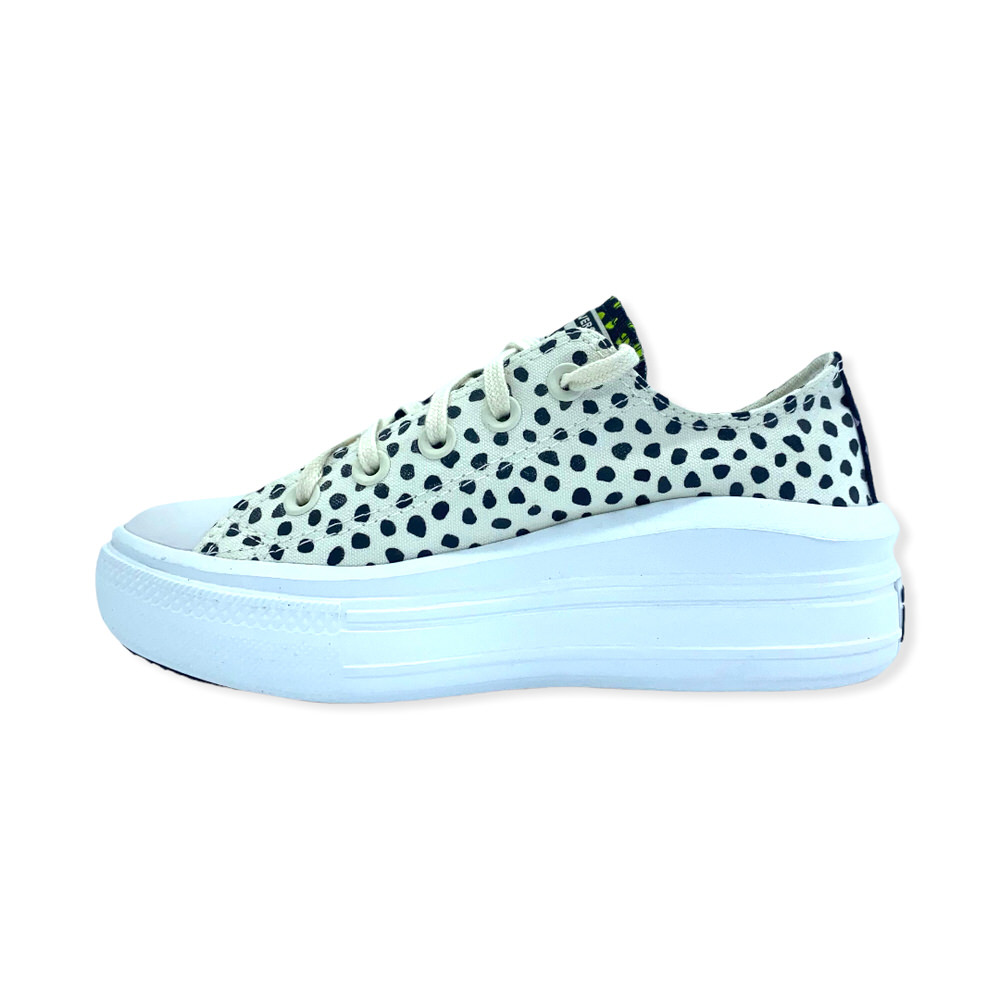 CHUCK TAYLOR MOVE OX PLAT EGRET BLACK WHITE