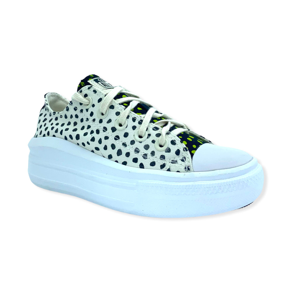 CHUCK TAYLOR MOVE OX PLAT EGRET BLACK WHITE