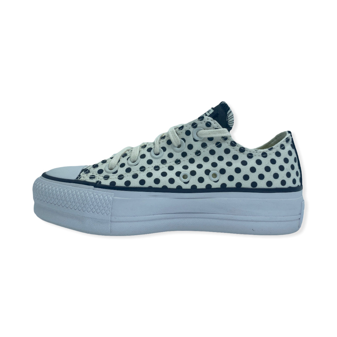 CHUCK TAYLOR LIFT OX  EGRET BLACK WHITE
