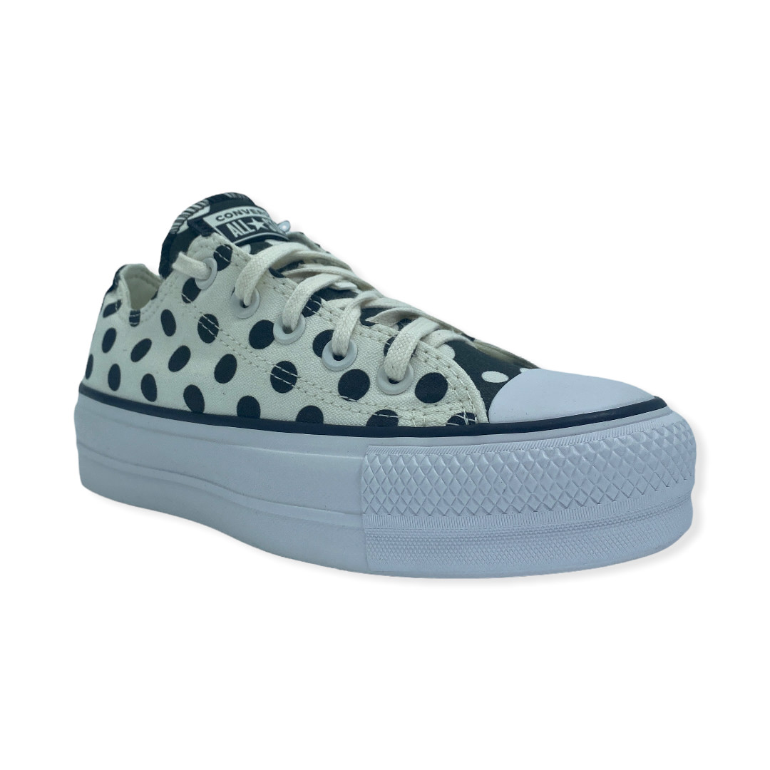 CHUCK TAYLOR LIFT OX  EGRET BLACK WHITE