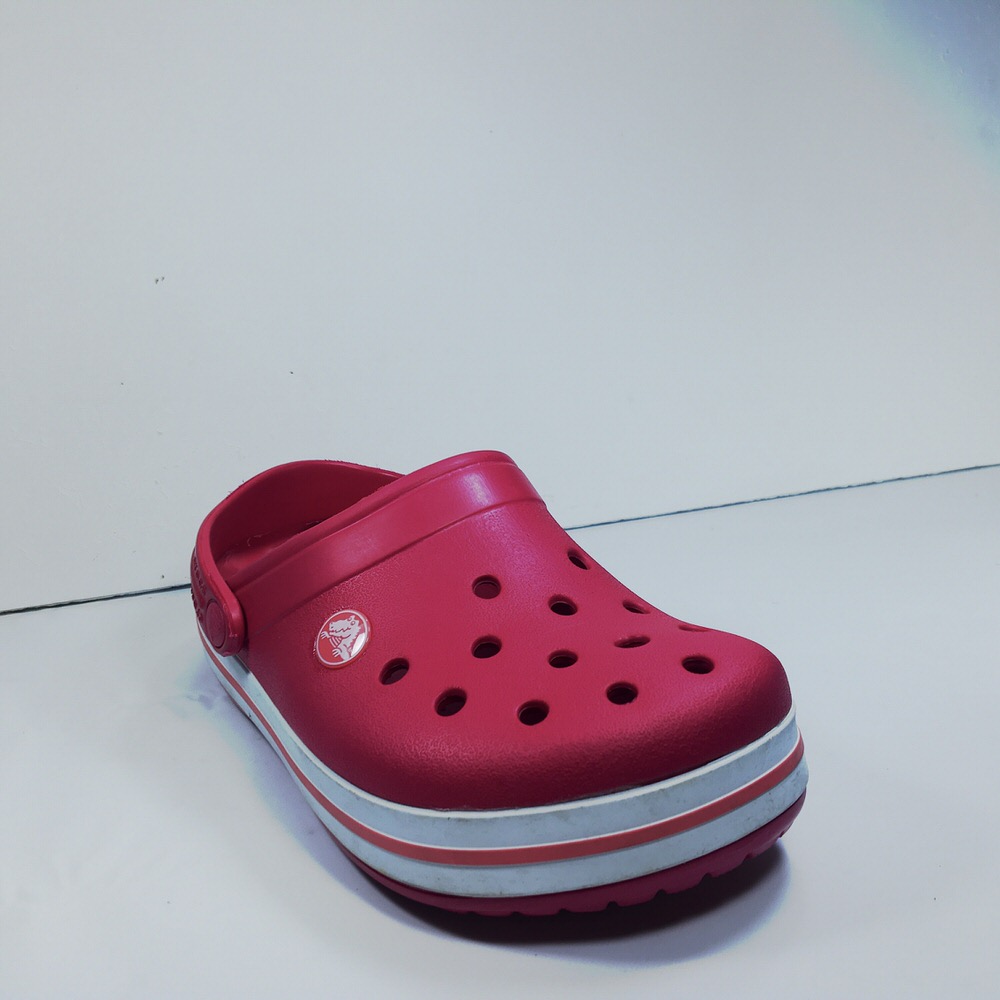 CROCBAND KIDS RASPEBERRY-WHITE/16
