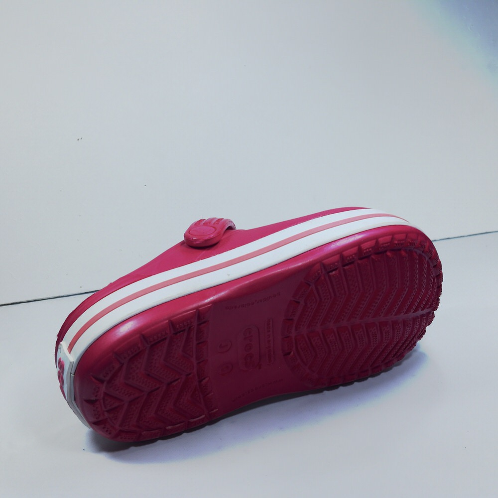 CROCBAND KIDS RASPEBERRY-WHITE/16