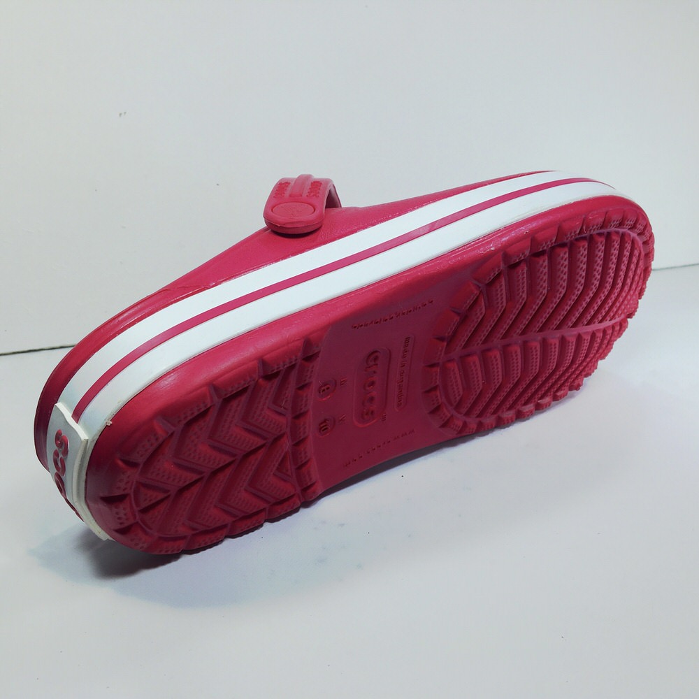 CROCBAND RASPBERRY WHITE/16