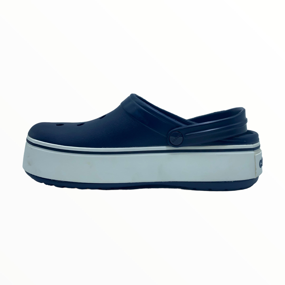 CROCBAND PLATAFORM CLOG NAVY-WHITE