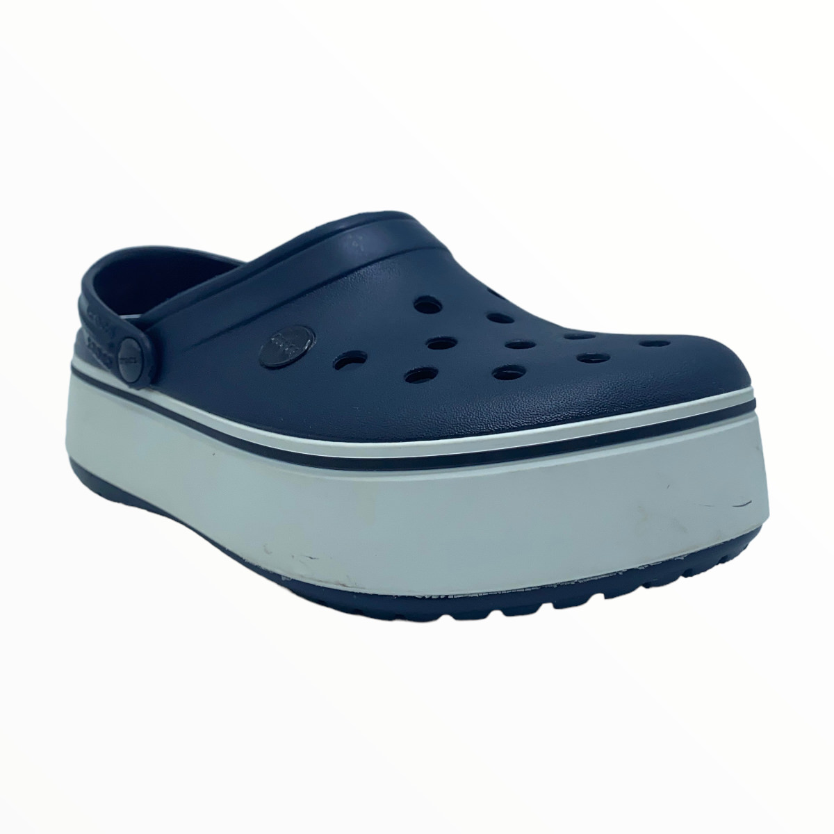 CROCBAND PLATAFORM CLOG NAVY-WHITE
