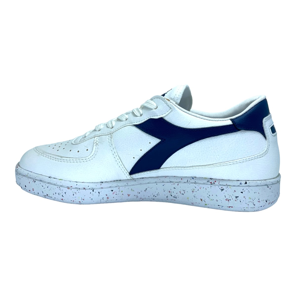 MI BASKET LOW WHITE BLUE