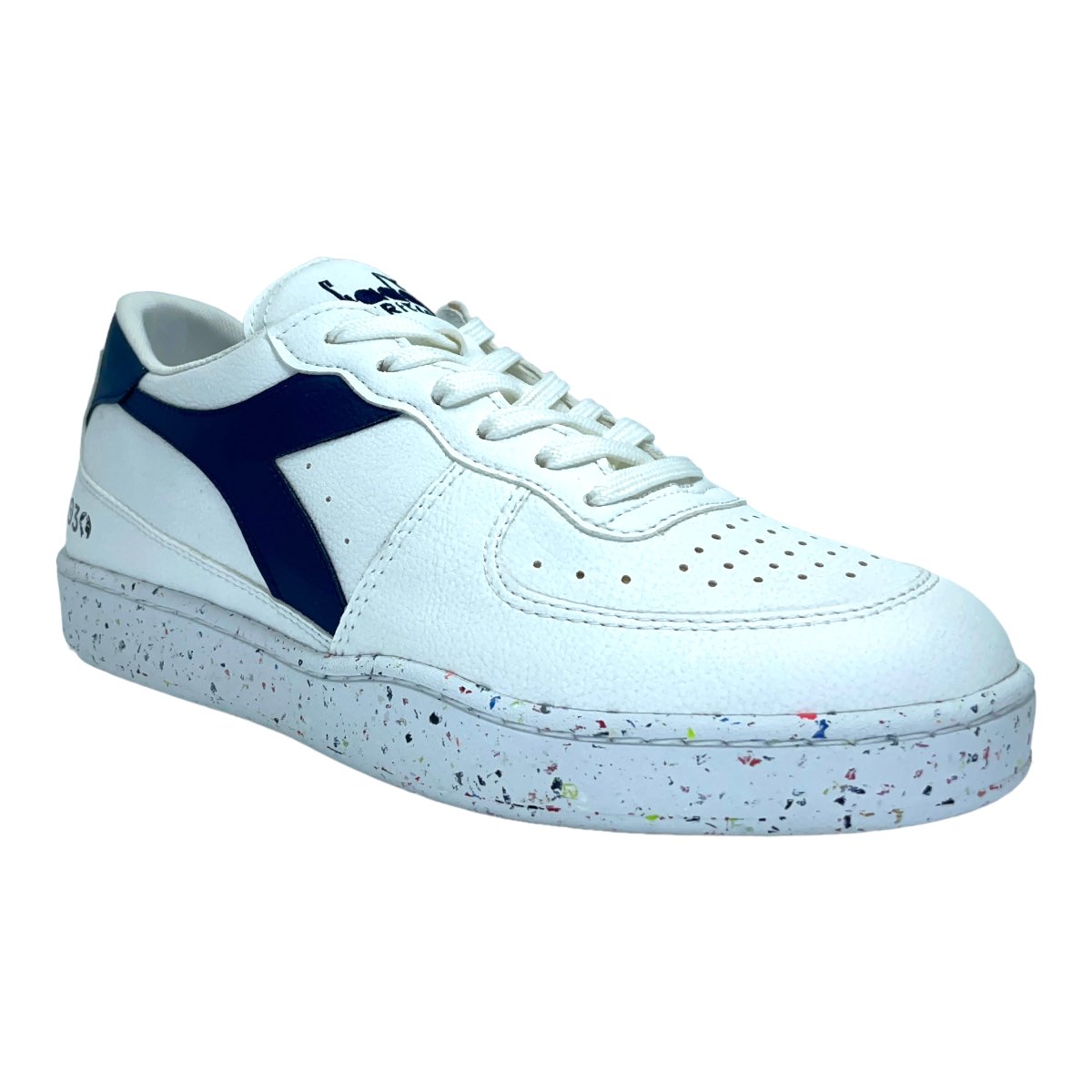 MI BASKET LOW WHITE BLUE
