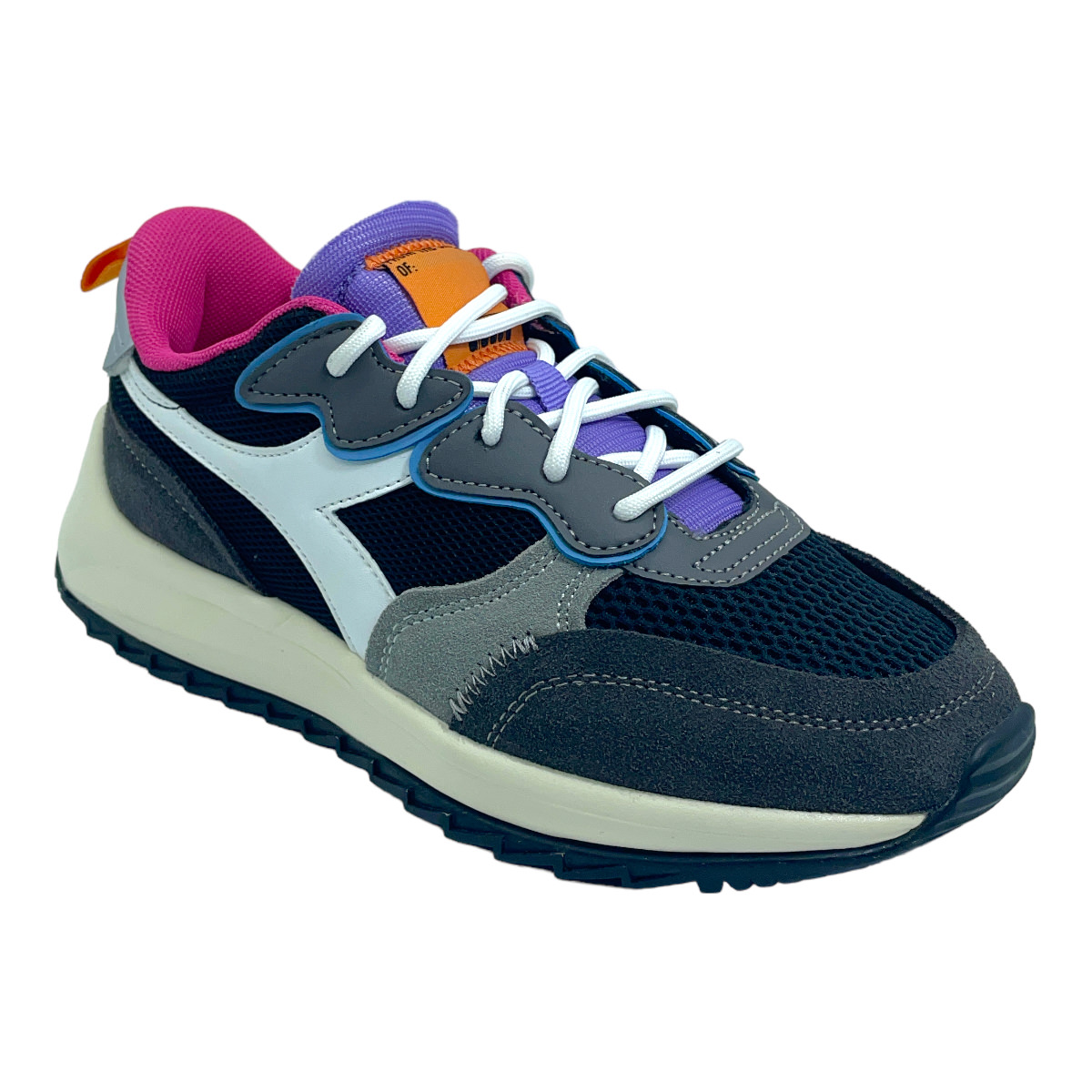 JOLLY SUEDE MESH BLACK GULL GREY