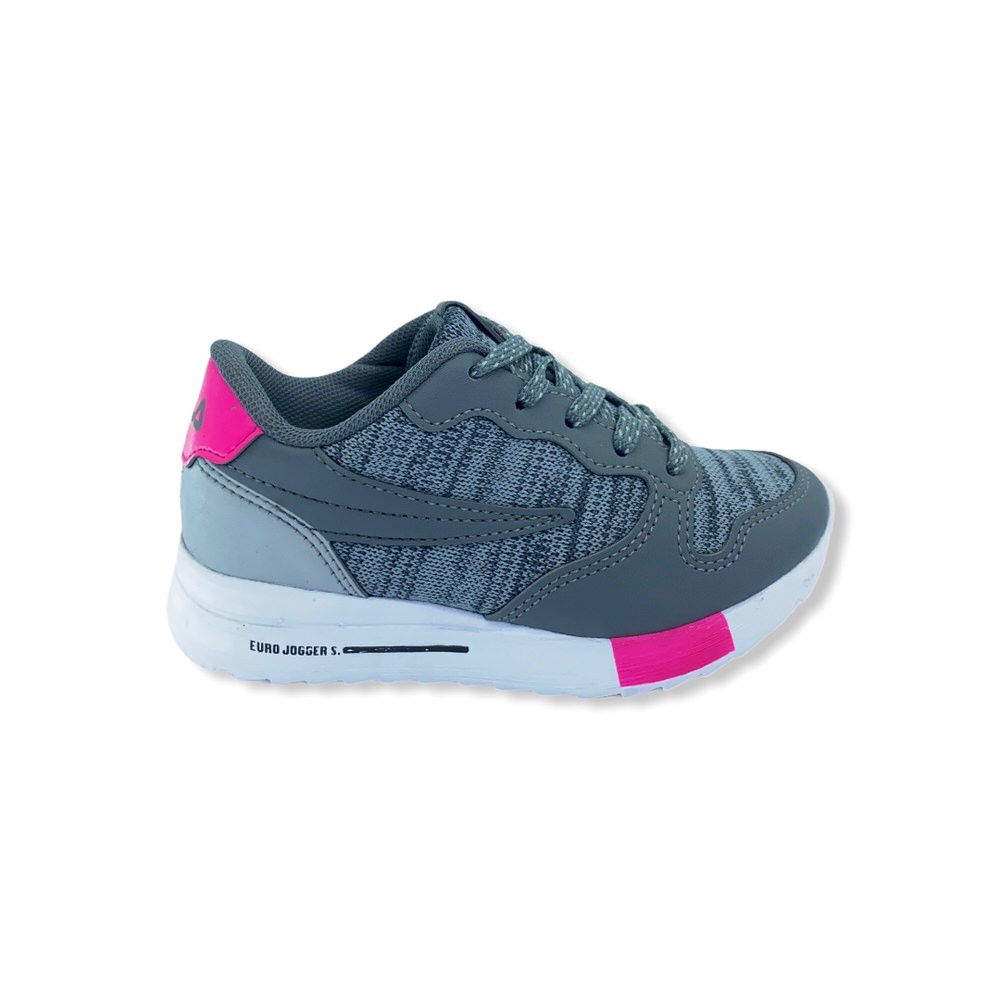 EURO JOGGER SPORT KIDS GRAFITO/FUCSIA/19