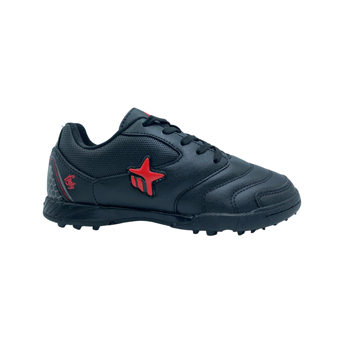 BOTIN F5 NEGRO ROJO