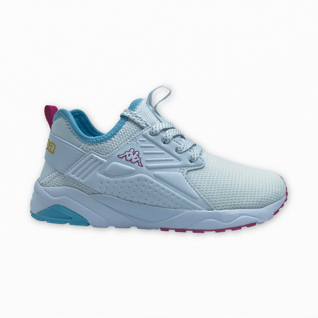 LOGO SANPUERTO KID WHITE BLUE LT YELLOU FUCSIA