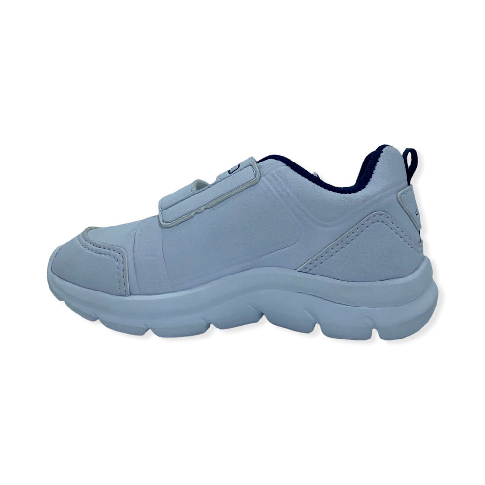 COLEGIAL I VELCRO WHITE-BLUE