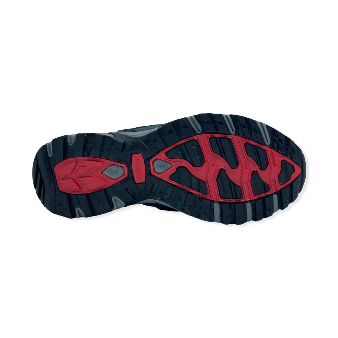TRAIL TEXTIL HEAT GRIS NEGRO ROJO