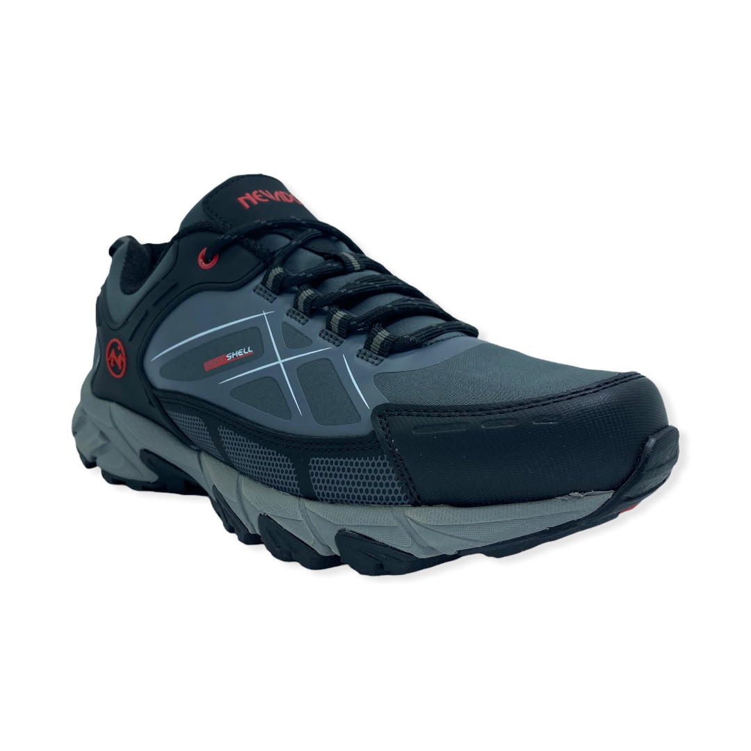 TRAIL TEXTIL HEAT GRIS NEGRO ROJO