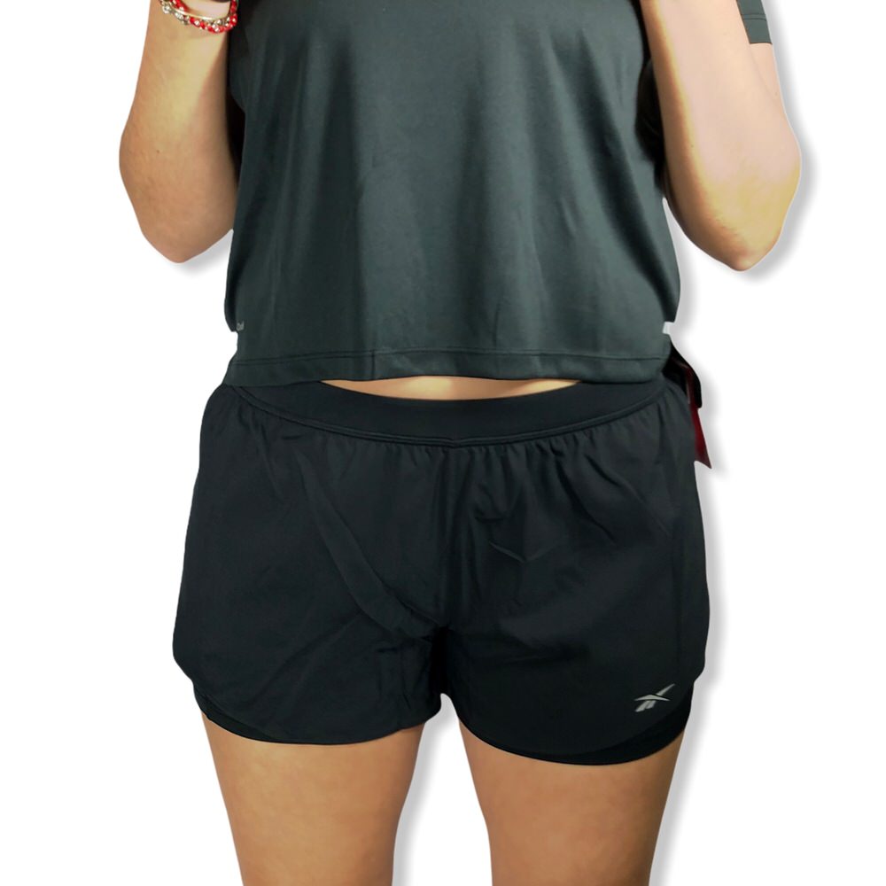 SHORT RBK RE 2EN 1 NEGRO