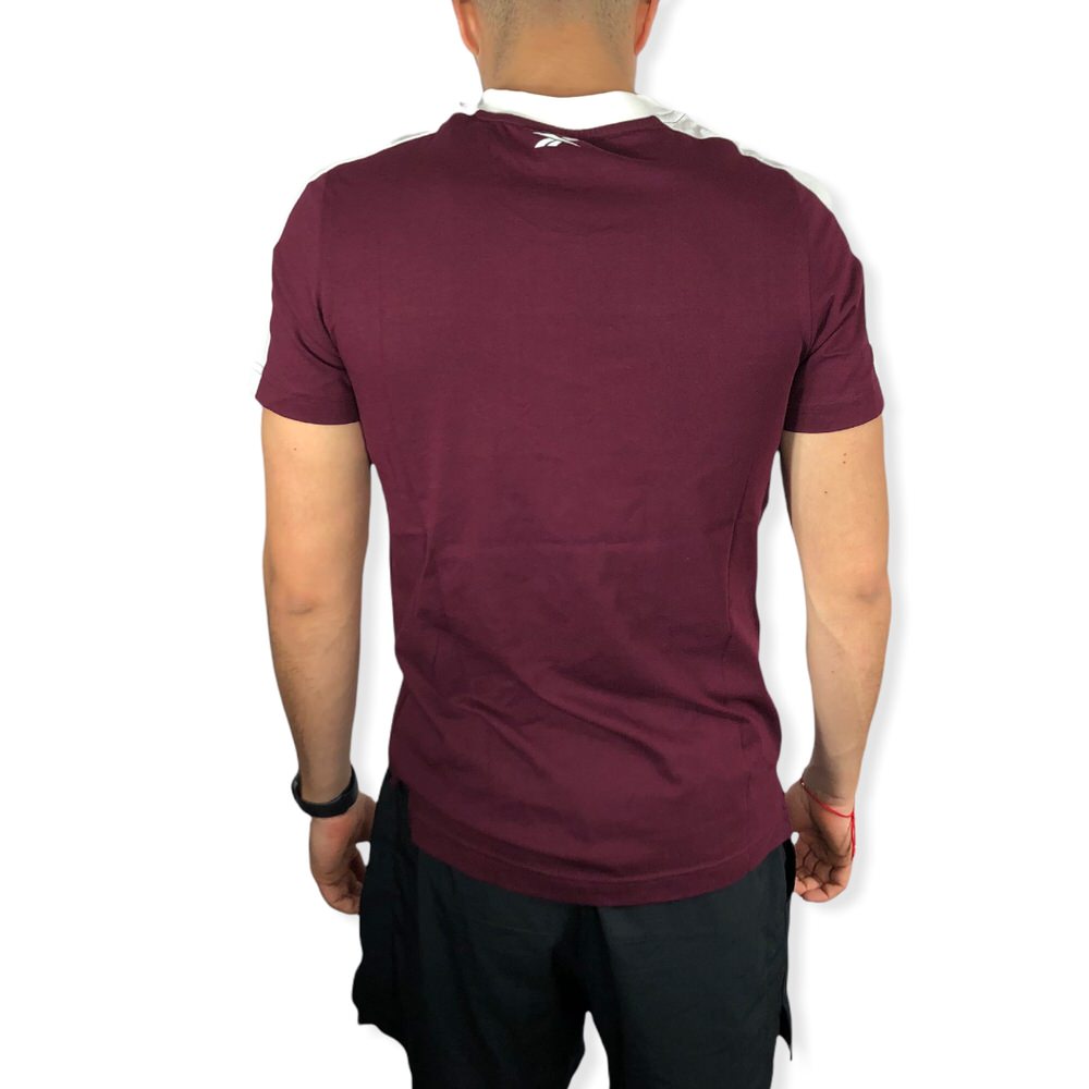 REMERA RBK LOGO BORDO-BL