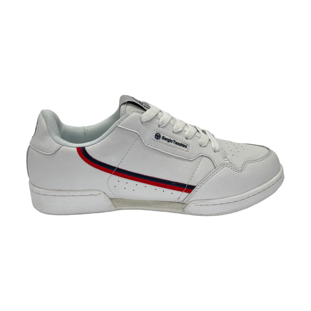 CALZADO PU  BLANCO ROJO NEGRO