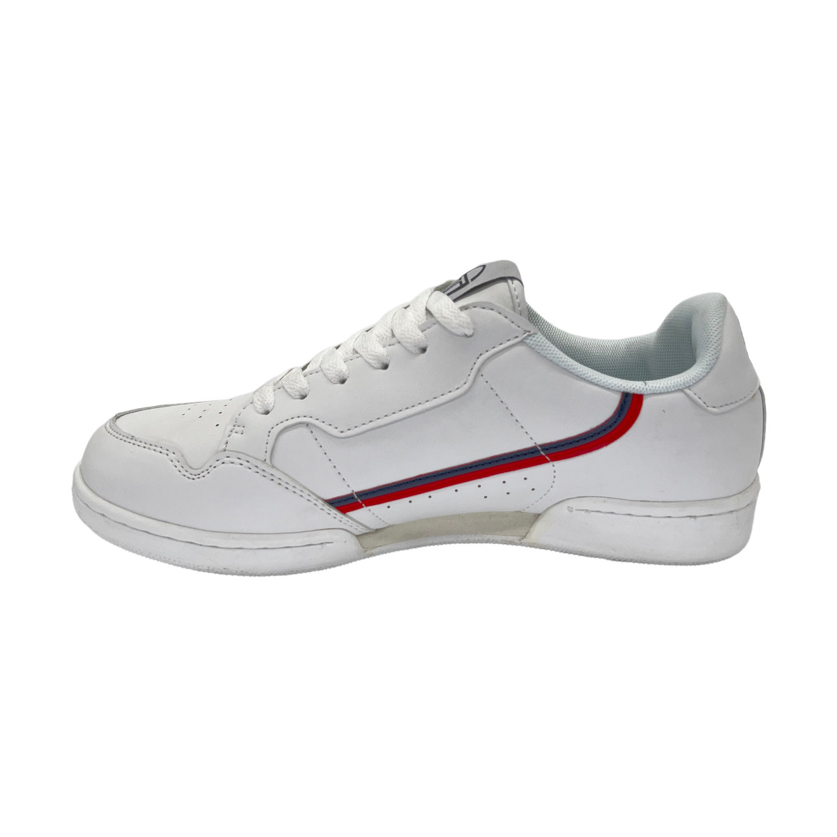 CALZADO PU  BLANCO ROJO NEGRO