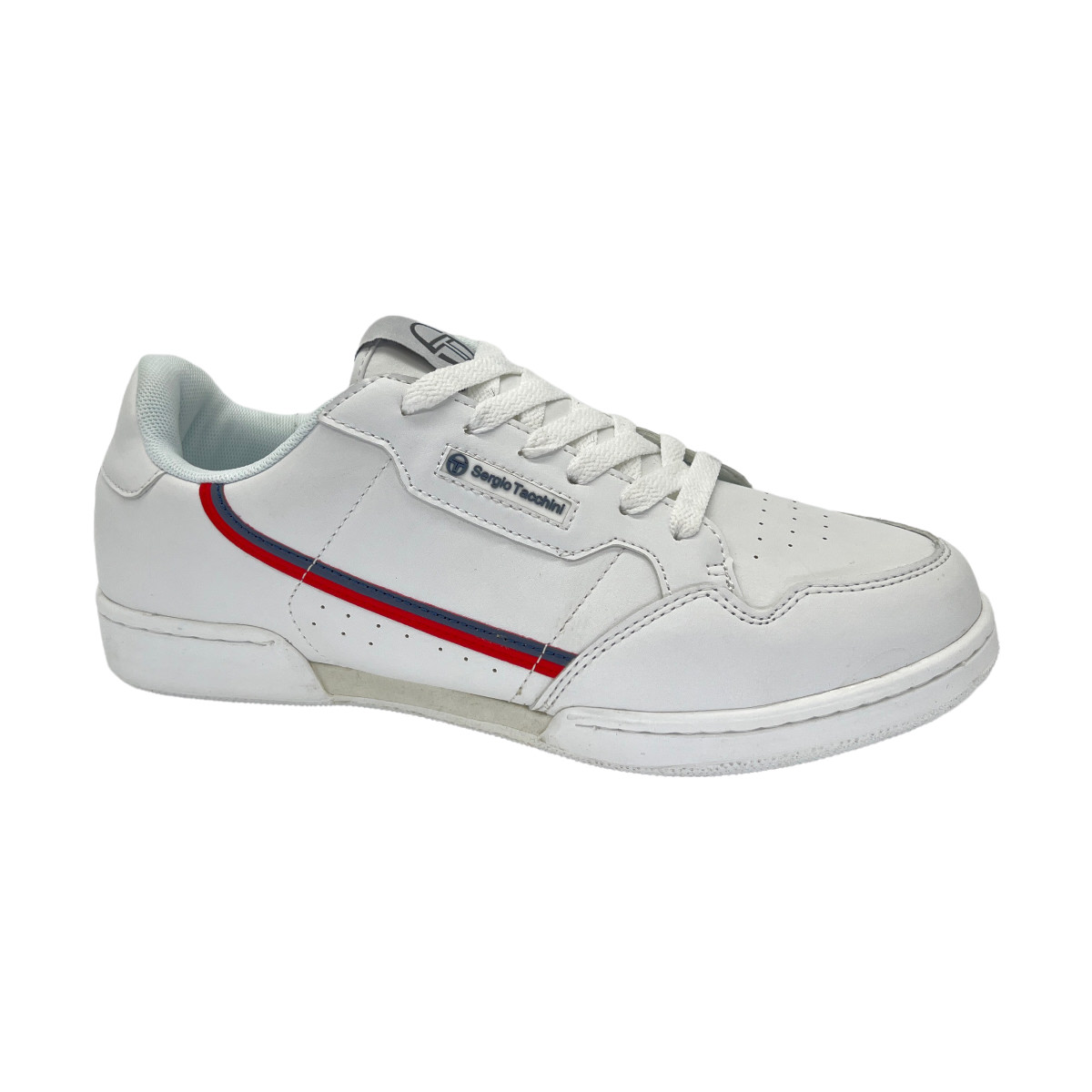 CALZADO PU  BLANCO ROJO NEGRO