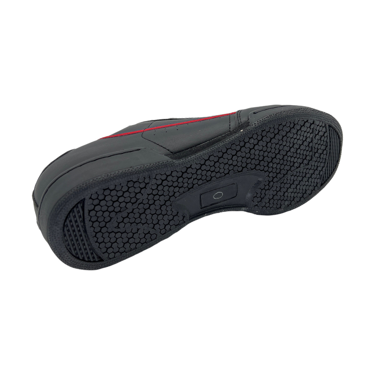 CALZADO NEGRO ROJO
