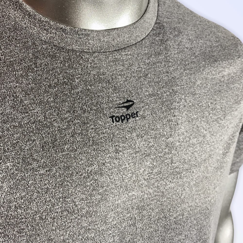 REMERA BASIC MELANGE GRIS/18