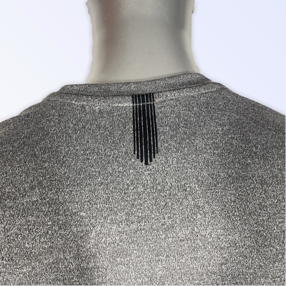 REMERA BASIC MELANGE GRIS/18