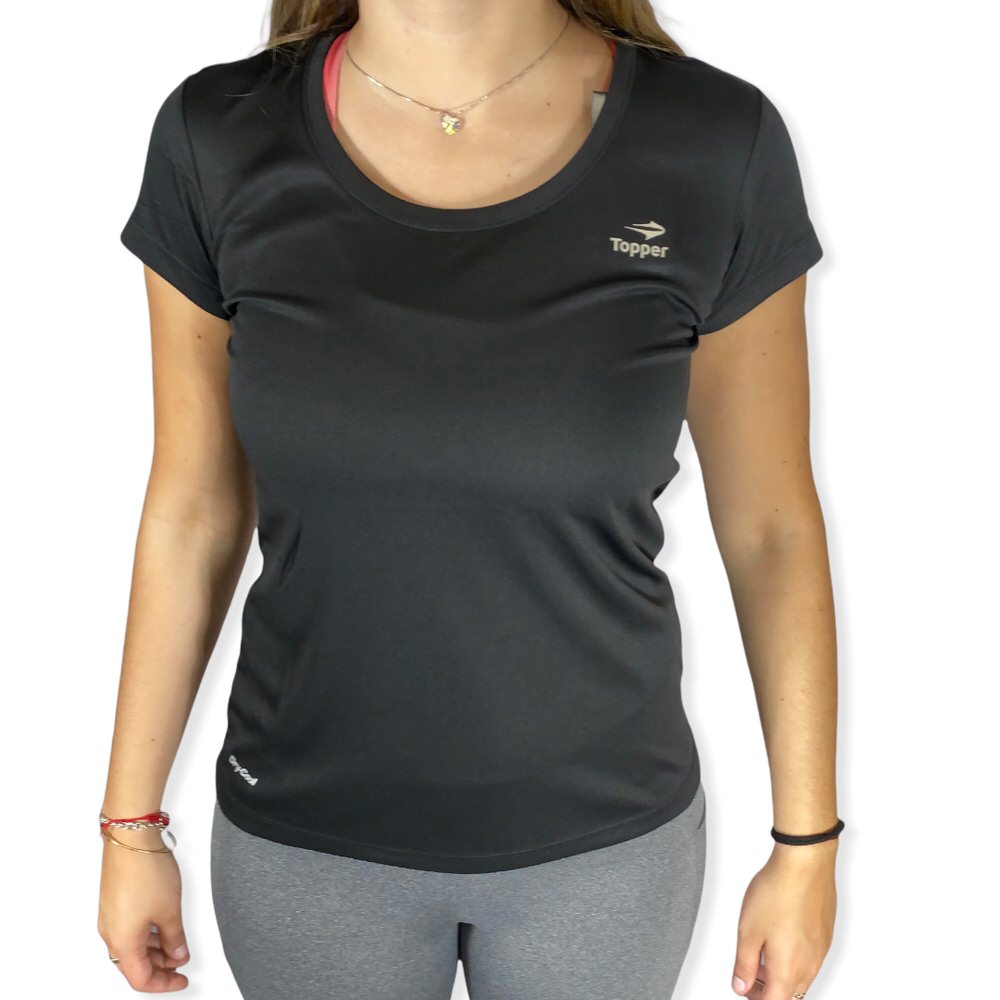 REMERA WMNS BASIC NEGRO