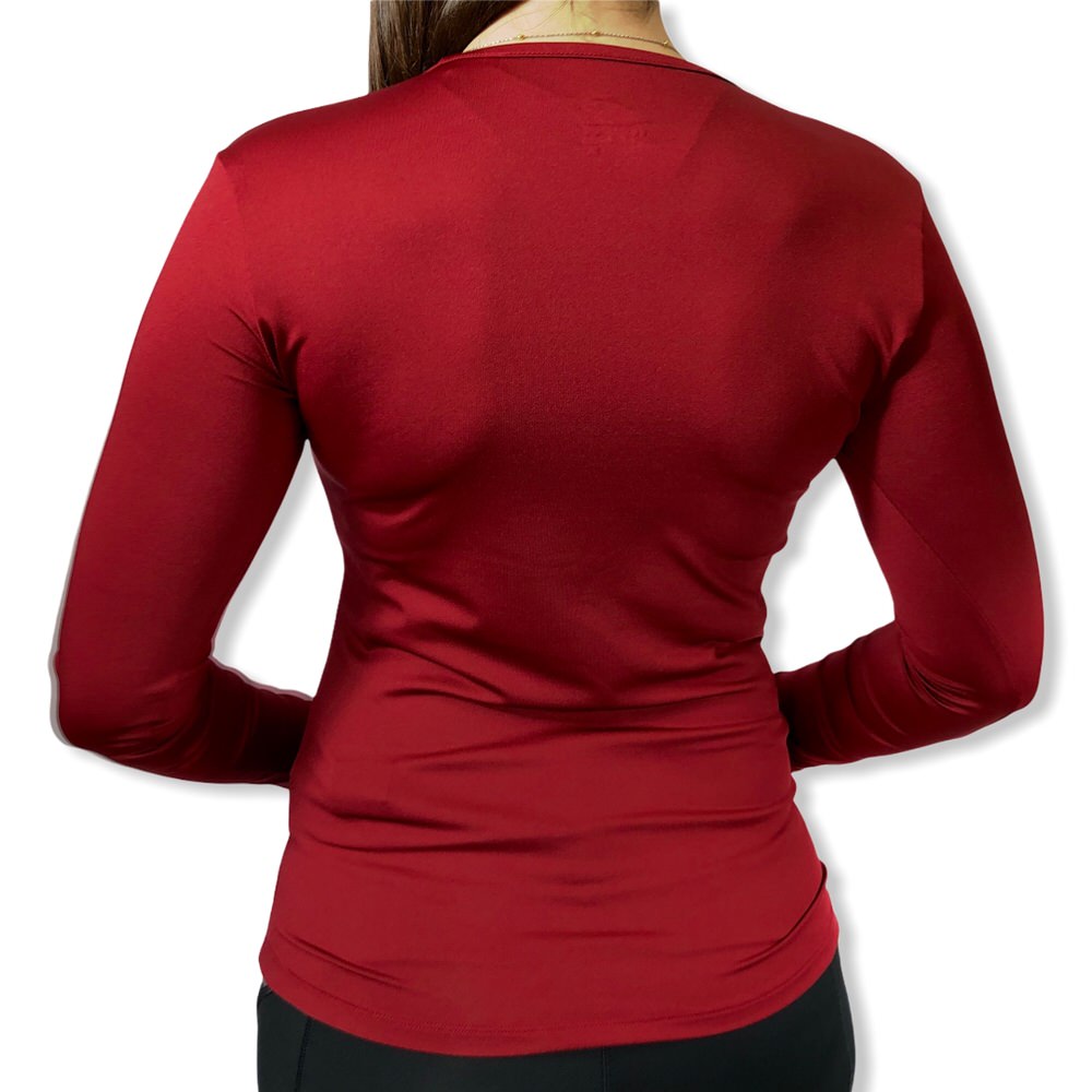 REMERA TERMICA ML WMNS BORDO