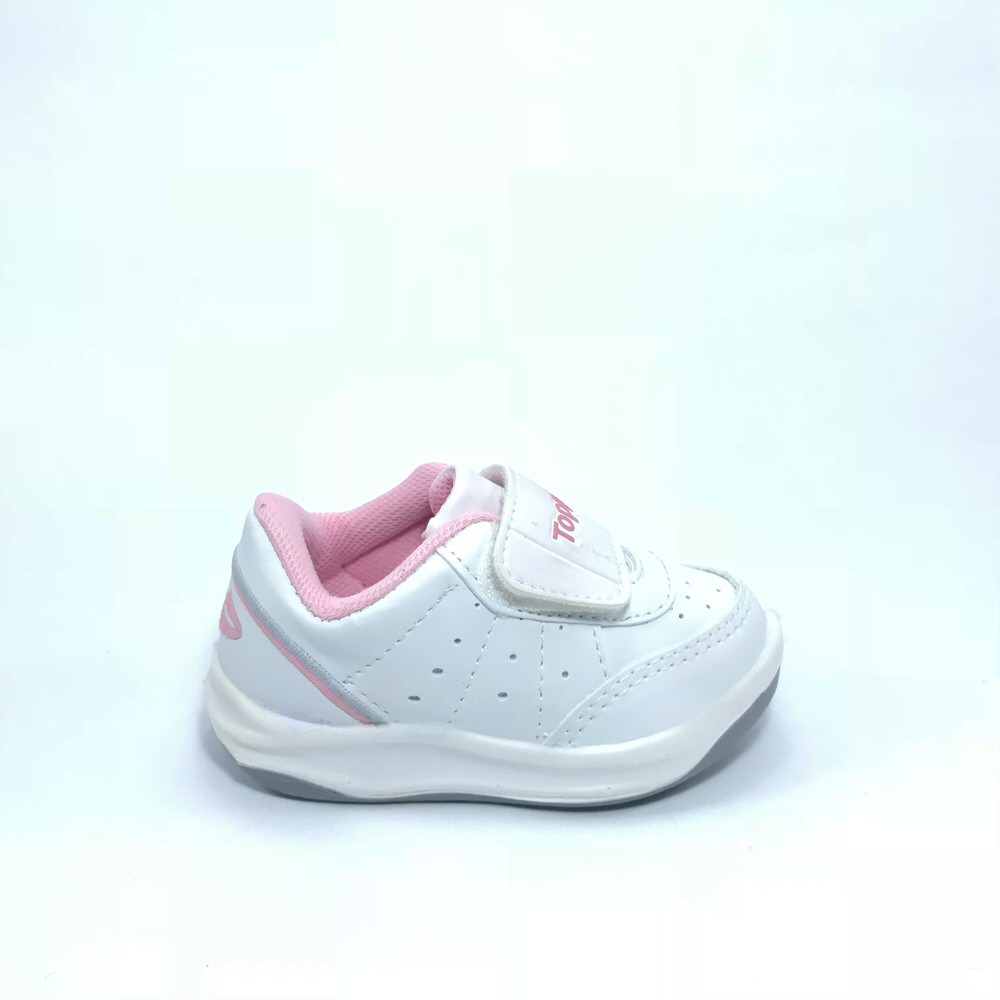 BABY X FORCER VELCRO BCO/ROSA