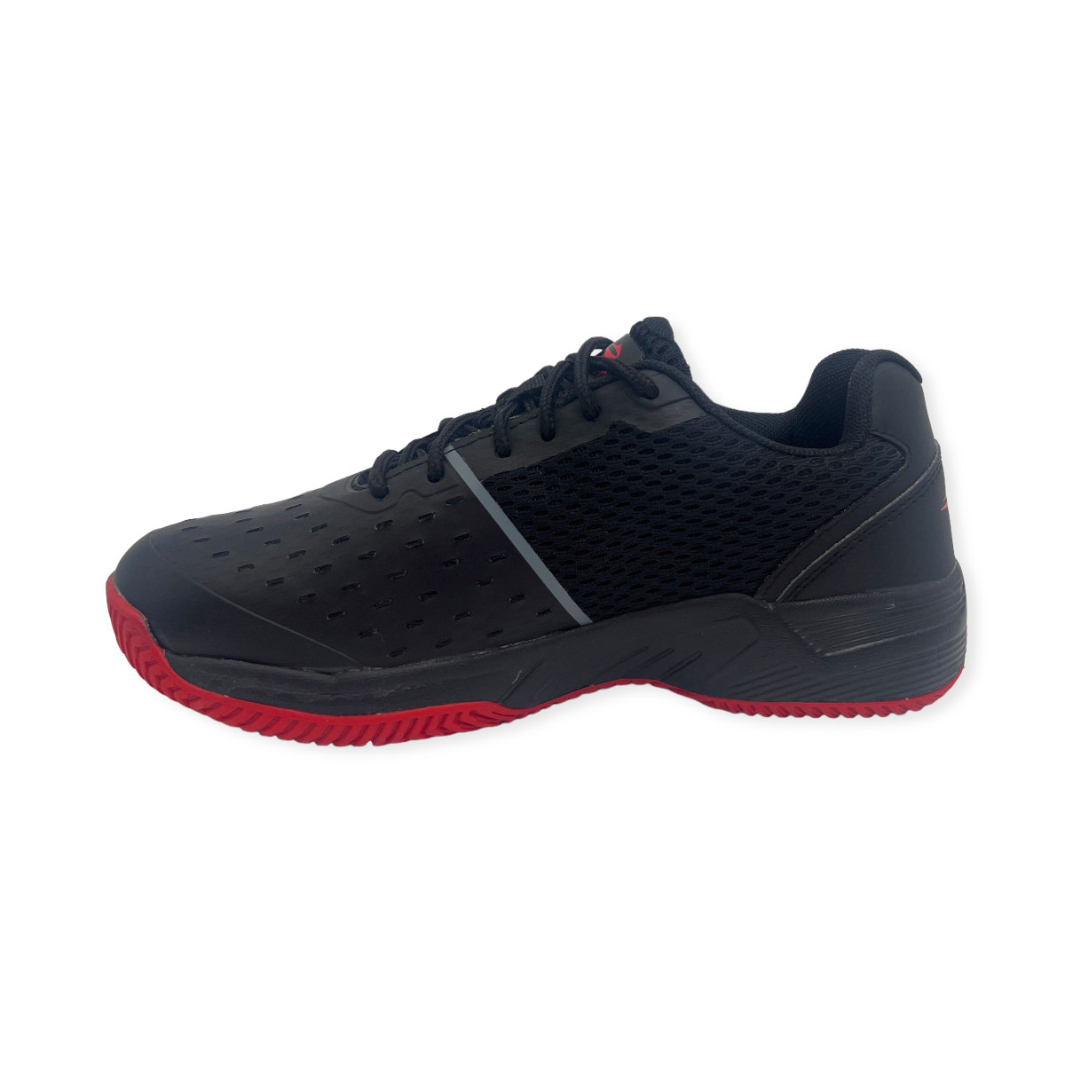 T-PADEL NEGRO-ROJO TOM