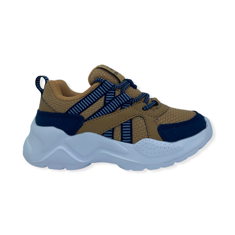 CHALPA KIDS BEIGE-AZUL