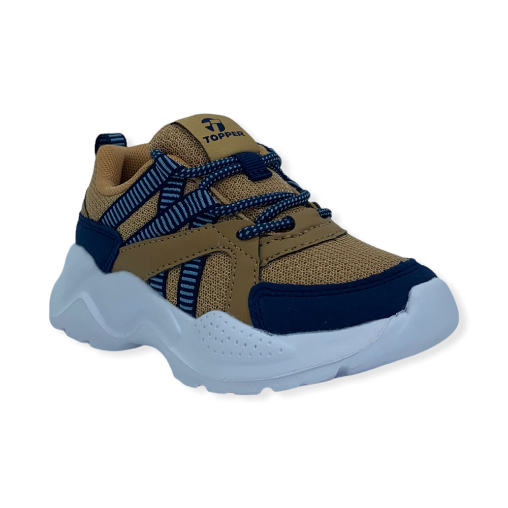CHALPA KIDS BEIGE-AZUL